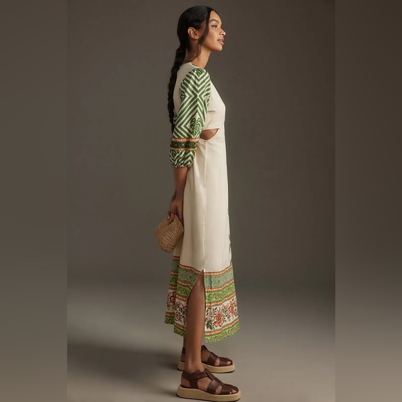 Farm Rio x Anthropologie Palm V-Neck Midi Dress - Picture 4 of 11